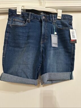 LuLaRoe Bermuda Dark Blue Denim Shorts
